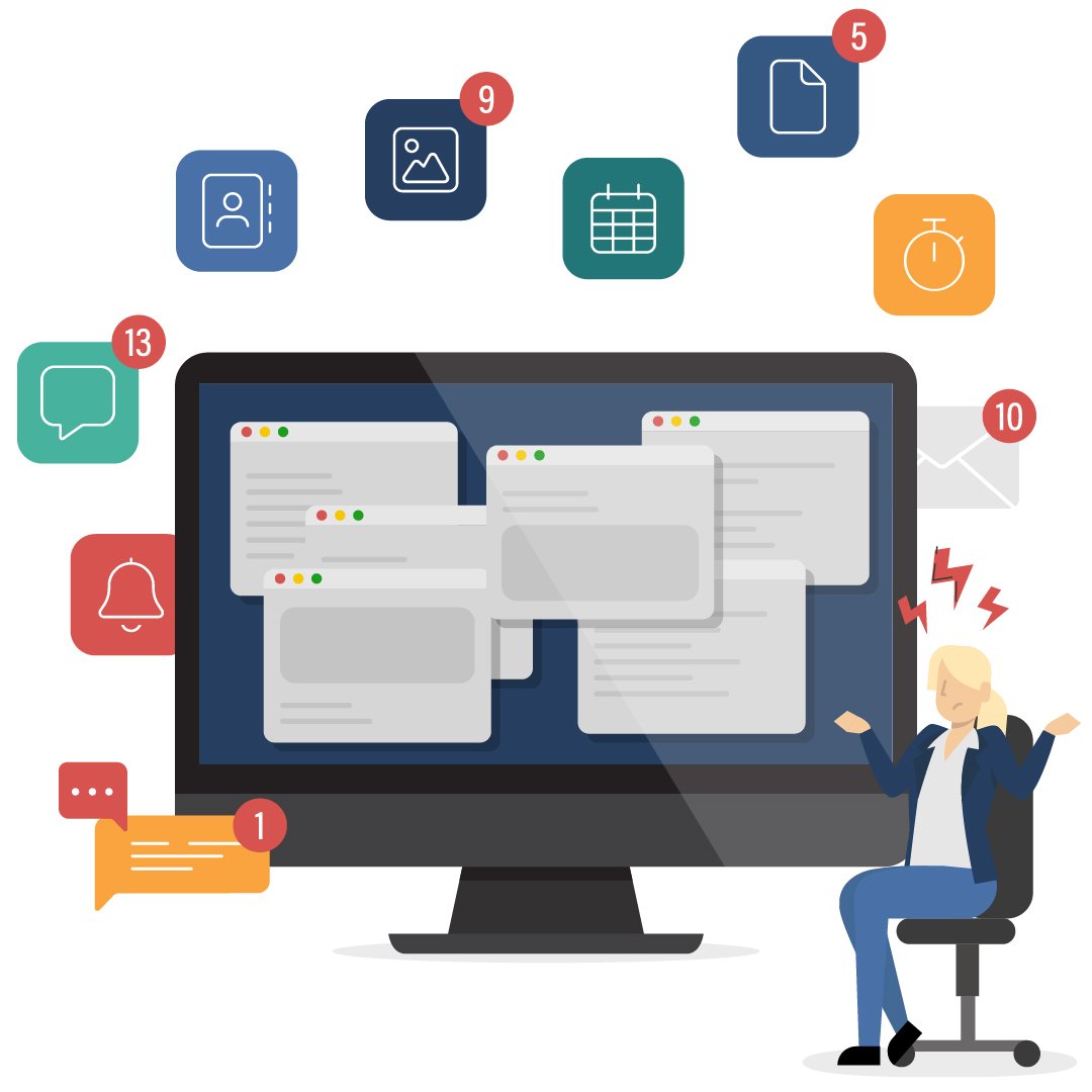 Software-Chaos wegen zu vielen Tools